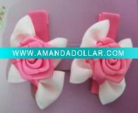 Wholesale ribbon bows/flower ribbon bows/hair bow for girl