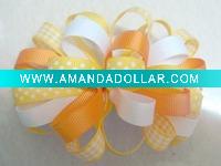 Fashion print flower hair clips for kidsHBR-108