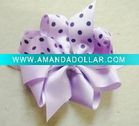 Wholesale Dot print hiar bows ,fashion hair accessoriesHBR-084