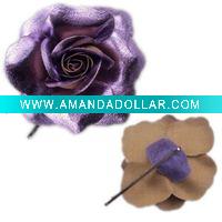 PU leather flower