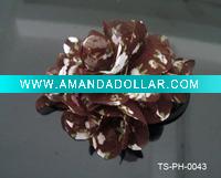 Wholesale HOT SELLING ELASTIC HAIR BANDS WITH 7 CM MULTICOLOR FLOWERS