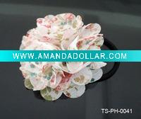 Wholesale HOT SELLING ELASTIC HAIR BANDS WITH 7 CM MULTICOLOR FLOWERS