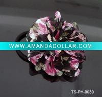 Wholesale HOT SELLING ELASTIC HAIR BANDS WITH 7 CM MULTICOLOR FLOWERS