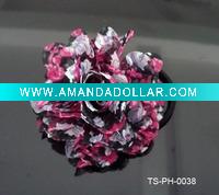 HOT SELLING ELASTIC HAIR BANDS WITH 7 CM MULTICOLOR FLOWERS