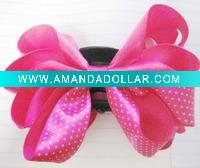 Wholesale Dot print fashion flower hair claw clipHBB-11-39-1