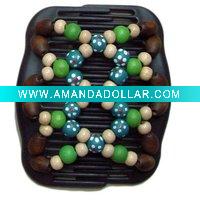 Wholesale wood double hair Comb