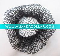 black wig cap