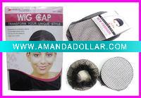 black wig cap