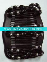 Wholesale Fashion Acrylic beads magic hair comb