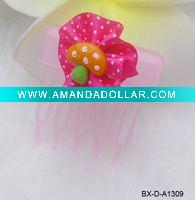 Wholesale 2011 super cute fashion bow hair comb with mashroom