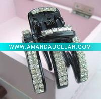 Wholesale rhinestone plastic Hair claws