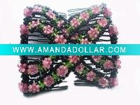 Wholesale magic hair comb with rose