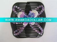 Wholesale magic hair comb with butterfly