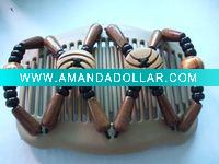 Wholesale magic hair comb with two buttons
