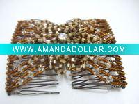 Wholesale double clips hair comb