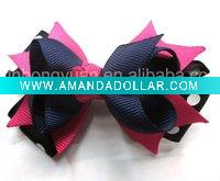 Wholesale new style/ 3" toddle girls butterfly bow hair clip