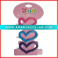 Hair clip with heart