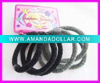 hair elastic set with plastic clasp
