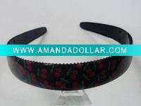 Fashion printed plastic hair headband