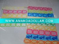 Rubber Silicone Bandz for letters