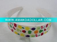 Wholesale Fashion printed plastic hair headband
