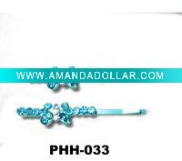 Wholesale pretty hair pins/fashion hair pins/fashion rhinestone hair clips(PHH-033)