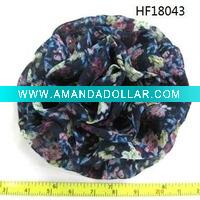 Wholesale latest pink satin flower hair clip brooches