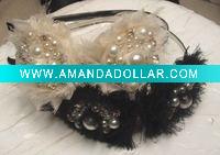 Wholesale Chiffon pearl hairband fashion hair accessory AL-954