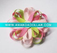 Wholesale pretty dot bow with clip