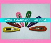 Wholesale 38mm plating&epoxy snap clips,hair clips
