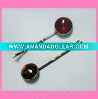 Wholesale red ball design bobby pins,hair pins