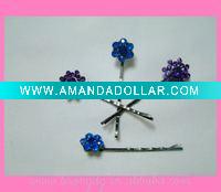 Wholesale antique silver flower bobby pins,hair accessory