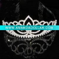Wholesale fashion rhinestone crown(DAH40055)