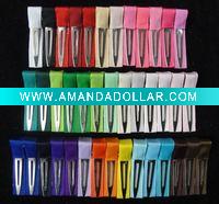 Wholesale 1.75" Plain Grosgrain Ribbon Clip, lined clip ,lined alligator clip JYAC00014