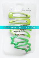 Wholesale hair accessory bright color hair clips