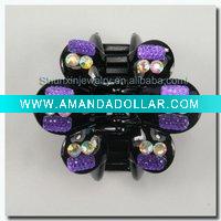 Wholesale 2011 hot women's flower crystal hair claw