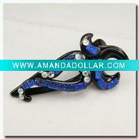 Wholesale 2011 fashion women's plastic silk flower hair clip