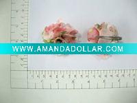 Wholesale 2011Fashion HAlligator Hair Clip with floral print
