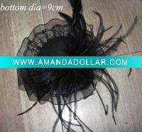 Wholesale fashion hair wear,hair accessory,min hats with feather