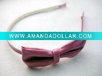 Nice pink bow hair loop