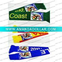 Wholesale knitted acrylic scarves, football scarves, soccer scarves