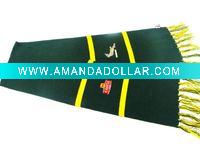 Wholesale knitted acrylic scarves, football scarves, soccer scarves
