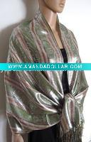 Wholesale shawls and scarves with pashmina metallic whole silver pattern