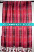 scarf with plaid pattern