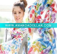 Wholesale fashion scarf/flower scarf/viscose scarf/print scarf