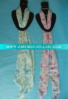 Wholesale 2011 Newest Fashion Silk scarf with flower Wholesale
