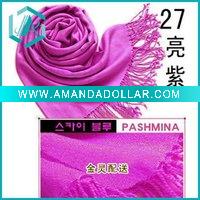 romantic bright purple pashmina scarf