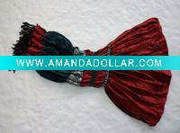 Long polyester lady crinkly scarf