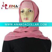 Wholesale large square silk muslim shawl