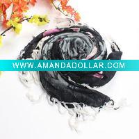 Wholesale Fashion scarf 100%cotton square and lady scarf